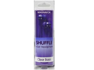 Bulk EC474 Magnavox Shuffle Purple In-ear Earbuds