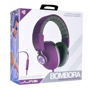 Jlab BOMBORA-MPRPL-BOX Bombora Premium Over-ear Headphones Wdetachable