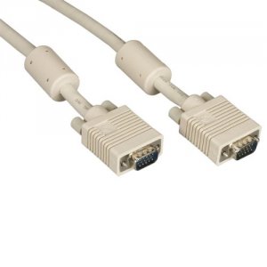 Black EVNPS06-0010-MM Vga Video Cable With Ferrite Core, Male