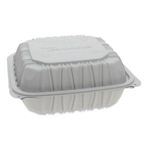 Pactiv YCNW02052 Container,takeout,2cmp,wh