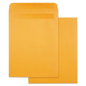 Quality QUA43563 Envelope,9x12,hi-blk,brkr