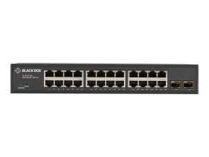 Black LGB2126A Gigabit Ethernet Managed Switch, (24) Rj-45, (2) Sfp