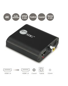 Siig CE-H26Q11-S1 4k Hdmi Audio Extractor Converter - Color Box