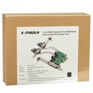 Xmedia XM-PEX-1P2S X-media Xm-pex-1p2s 1-port Parallel  2-port Serial 