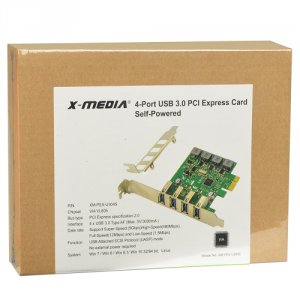 Xmedia XM-PEX-U304S X-media Xm-pex-u304s 4-port Superspeed Usb 3.0 Pci