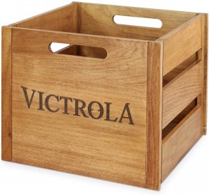 Innovative INN-VA-20 Victrola Wooden Record And Vinyl Crate