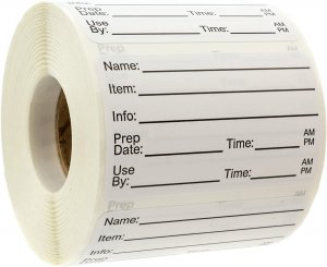 Seiko SLP-FPL 500 Labels For Foop Prep, 2 X 2 Removable Label