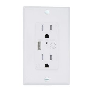 Energizer EWO3-1001-WHT Smrt In Wall Otlt Wusb