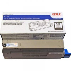 Original Okidata 43866104 Oki Black Toner For C710n, C710dn, C710dtn -