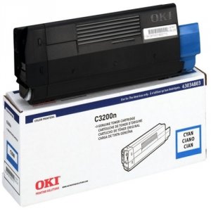 Original Okidata 43034803 Oki Cyan Toner For C3200n - 1.5k Yield