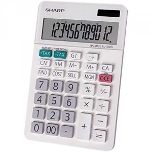 Victor EL-334W Desktop Calc, Kickstand, 12 Dg