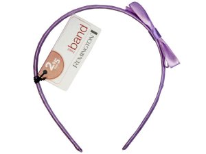 Bulk CA566 Solid Color Head Band With Bow In Assorted Colors