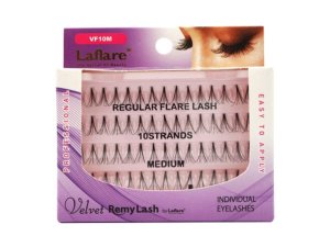 Bulk CA674 Laflare Velvet Remy 10 Strand Medium Individual Eyelashes