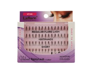 Bulk CA673 Laflare Velvet Remy 10 Strand Short Individual Eyelashes