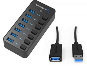 Sabrent HB-BUP7 36w 7port Usb 3.0 Hub With