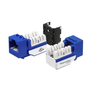 Wavenet WAV-6AKSJBL-S Cat6a Jack Blue 8p8c