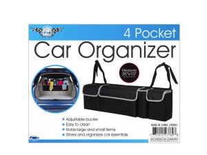 Bulk MT803 35quot; X 10quot; 4-pocket Car Trunk Organizer