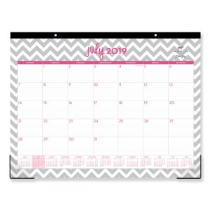 Blue 100295 Desk Pad,acad,mnthly,gy