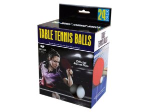 Bulk KL604 24 Pack Table Tennis Balls