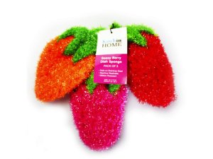 Bulk HP255 3 Pack Strawberry Sponges Red, Orange And Pink