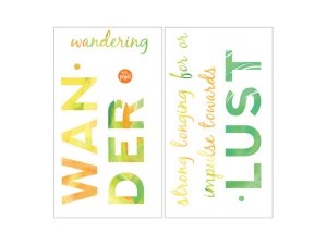 Bulk HA544 Wanderlust Quote Wall Decal