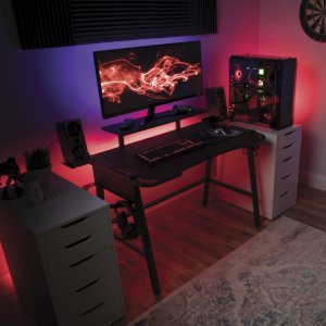 Ofm RSP-3010-RED Respawn Height Adjust Gaming Desk Red