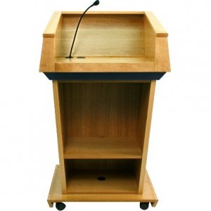 Amplivox SN3045A-WT Patriot  Adjustable Height Lectern