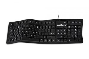 Wetkeys KBWKFC106-BK Pro-grade Full-size Flex Keyb