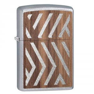 Zippo 29902 Woodchuck Walnut Emblem Lighter - Eco-friendly Design