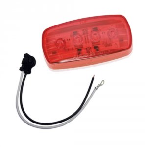 Wesbar 401586KIT Led Clearanceside Marker Light - Red 58 Wpigtail