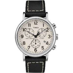 Timex TW2R42800JV Men's Weekenderreg; Chronograph 40mm Watch - White D