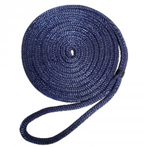 Robline 7181925 Premium Nylon Double Braid Dock Line - 38 X 15' - Navy