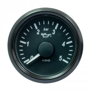 Vdo A2C3833160030 Singleviu 52mm (2-116) Oil Pressure Gauge - 5 Bar - 