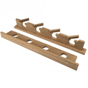 Whitecap 60620 Teak Lock-in Four-rod Storage Rack