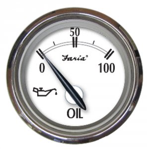 Faria 25005 Newport Ss 2 Oil Pressure Gauge - 0 To 100 Psithe Newport 