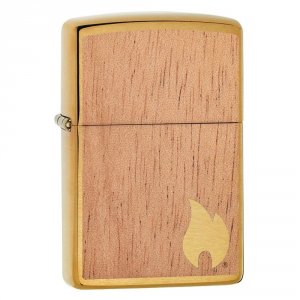 Zippo 29901 Woodchuck Mahogany Emblem Flame Lighter.   Windproof Light