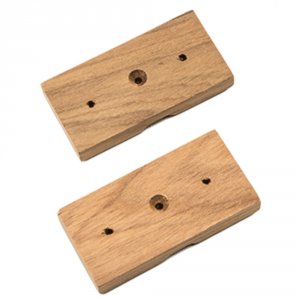 Whitecap 60609 Teak Rod Storage Rack Mounting Brackets - Pair