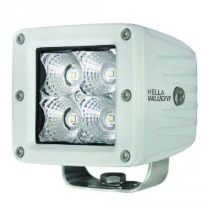 Hella 357204041 Value Fit Led 4 Cube Flood Light - White