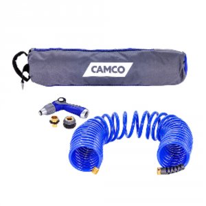 Camco 41982 4039; Coiled Hose Amp; Spray Nozzle Kit