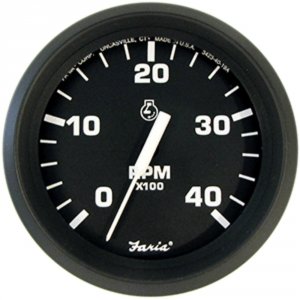 Faria TD9122B 4 Tachometer Euro Style (4000 Rpm) Diesel (mech Takeoff 