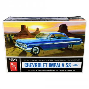 Amt AMT1013 Brand New 125 Scale Plastic Model Kit Of 1961 Chevrolet Im