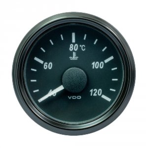 Vdo A2C3833320030 Singleviu 52mm (2-116) Water Temp. Gauge - 120deg; C