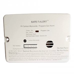 Safe-t-alert 25-742-WHT Combo Carbon Monoxide Propane Alarm - Surface 