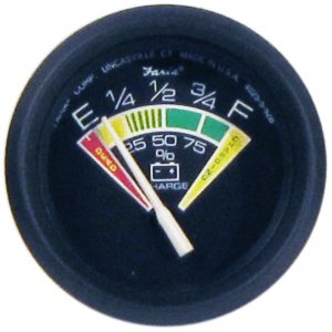 Faria 12823 Euro Black 2 Battery Condition Indicator (e To F)perimeter