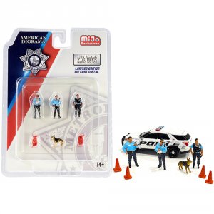 American AD76459 Brand New 164 Scale Of Metropolitan Police 8 Piece Di