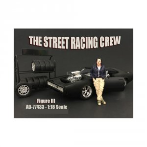 American 77433 Brand New The Street Racing Crew Figure Iii For 1:18 Sc