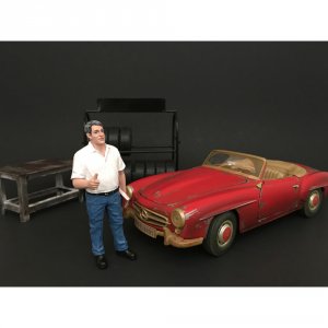 American 77443 Mechanic Manager Tim Figure For 1:18 Scale Models By Am