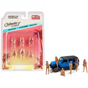 American 38409 Brand New 164 Scale Diecast Models Of Calendar Girls 6 