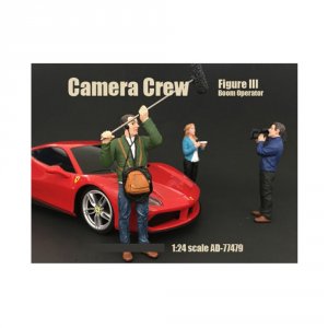 American 77479 Brand New Camera Crew Figure Iii Boom Operator For 1:24