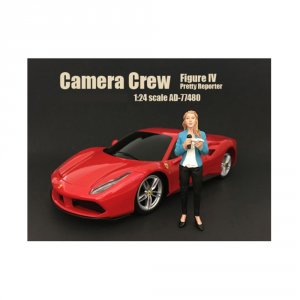 American 77480 Brand New Camera Crew Figure Iv Pretty Reporter For 1:2